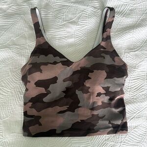 Lululemon Camo Cropped Tank Sz XS